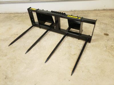 skid steer square bale attachment for sale online|stinger bale spear for sale.